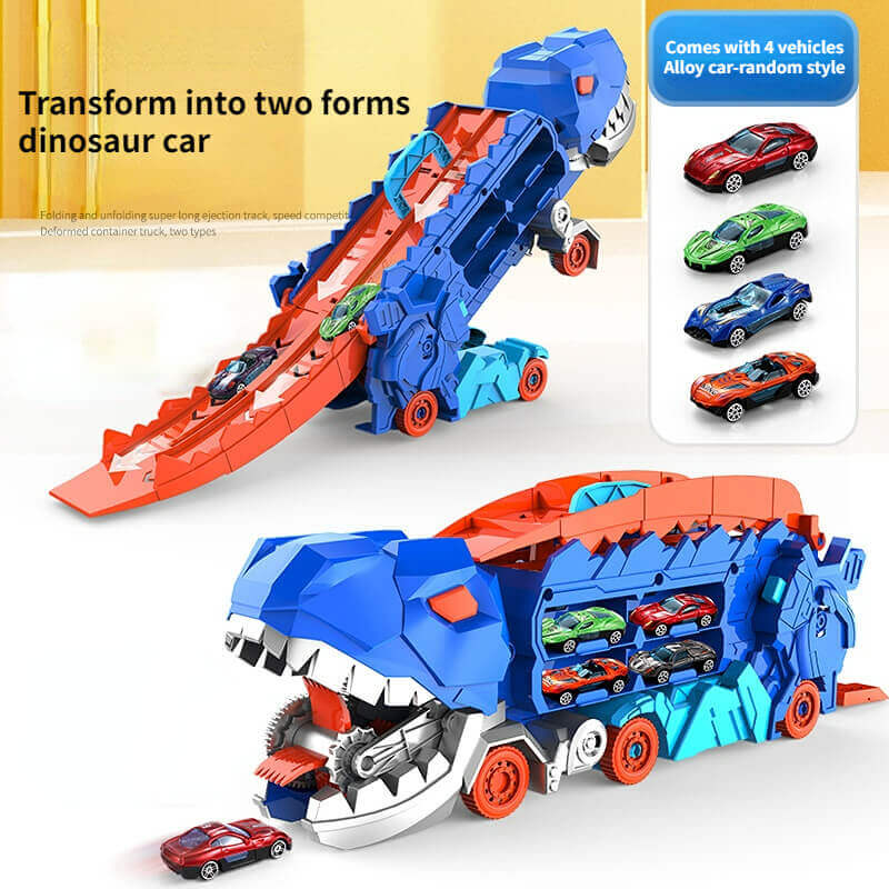 T-Rex Car Transporter – 3-in-1 Race Playset