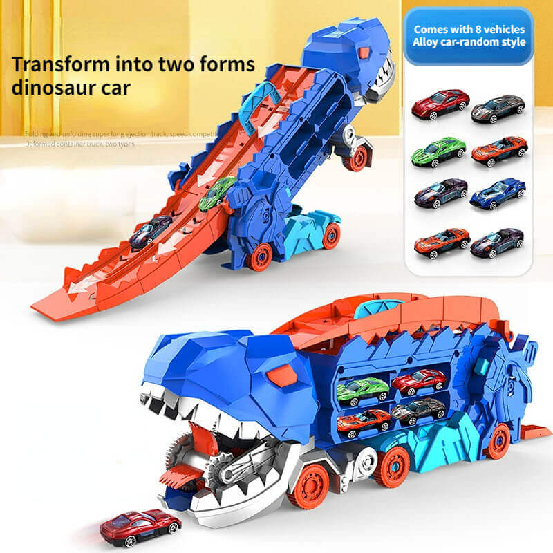 T-Rex Car Transporter – 3-in-1 Race Playset