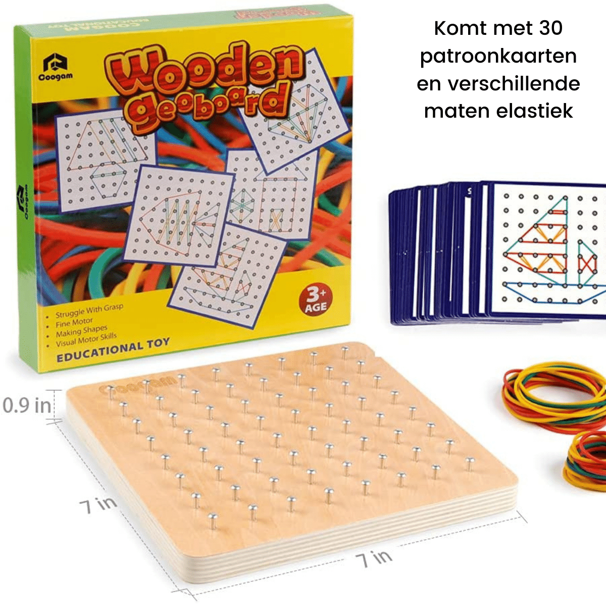 Woods™ | Wooden Geometric Pattern Board