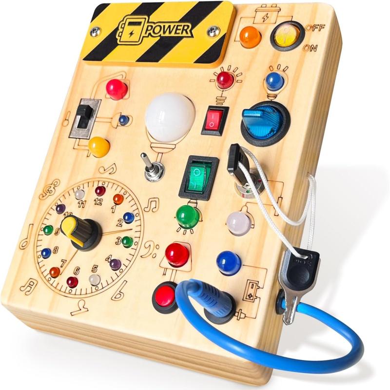 Wooden Light & Switch Busy Board