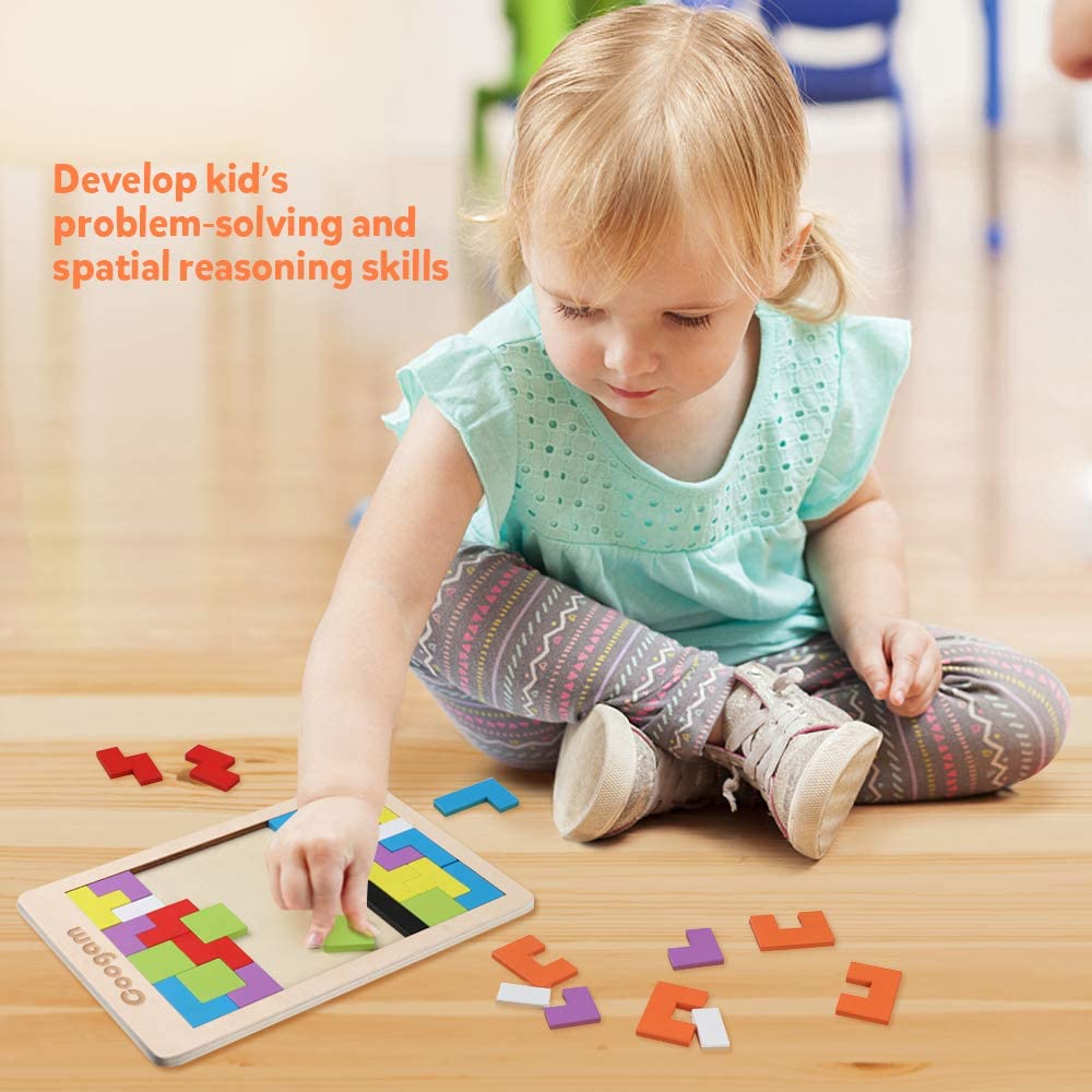 Woods™ | Montessori Block Puzzle – Fit, Build & Solve