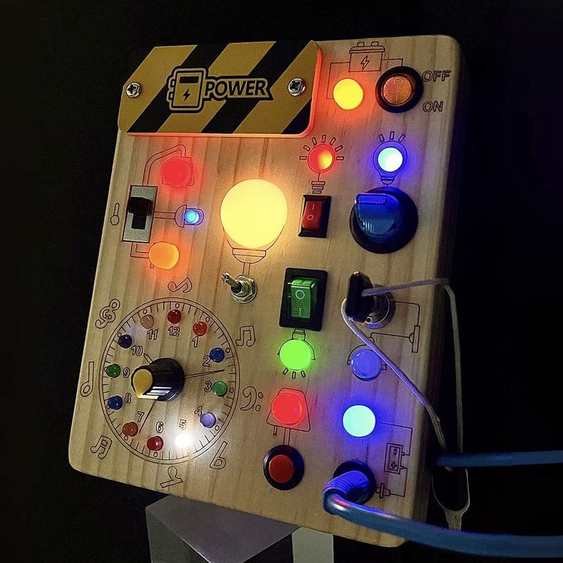 Wooden Light & Switch Busy Board