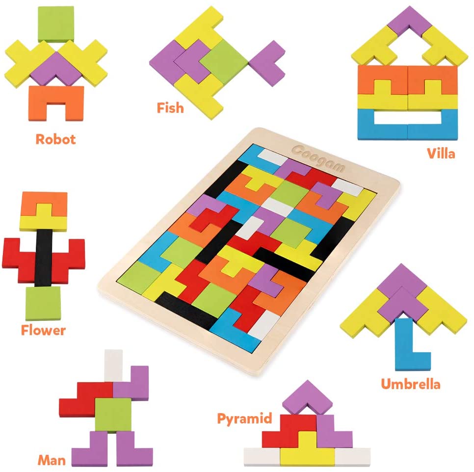 Woods™ | Montessori Block Puzzle – Fit, Build & Solve