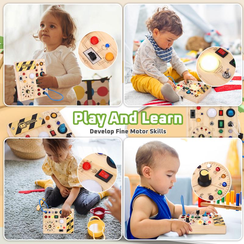 Wooden Light & Switch Busy Board