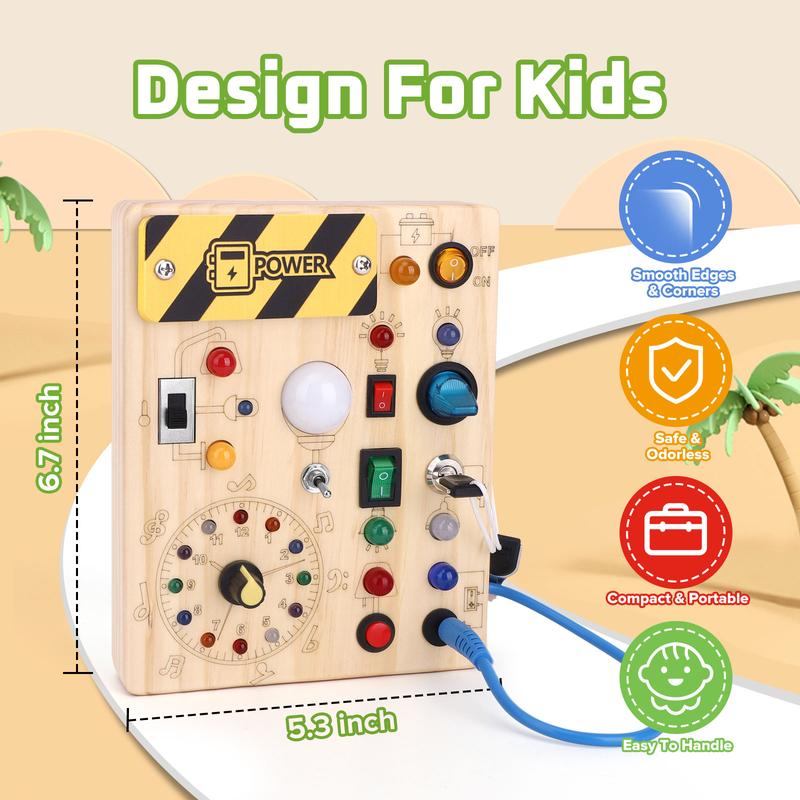 Wooden Light & Switch Busy Board
