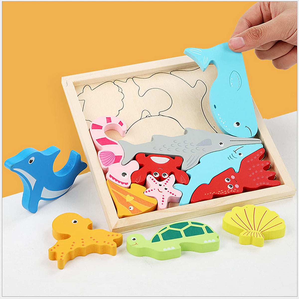 Woods™ | Montessori Wooden Shape Puzzle