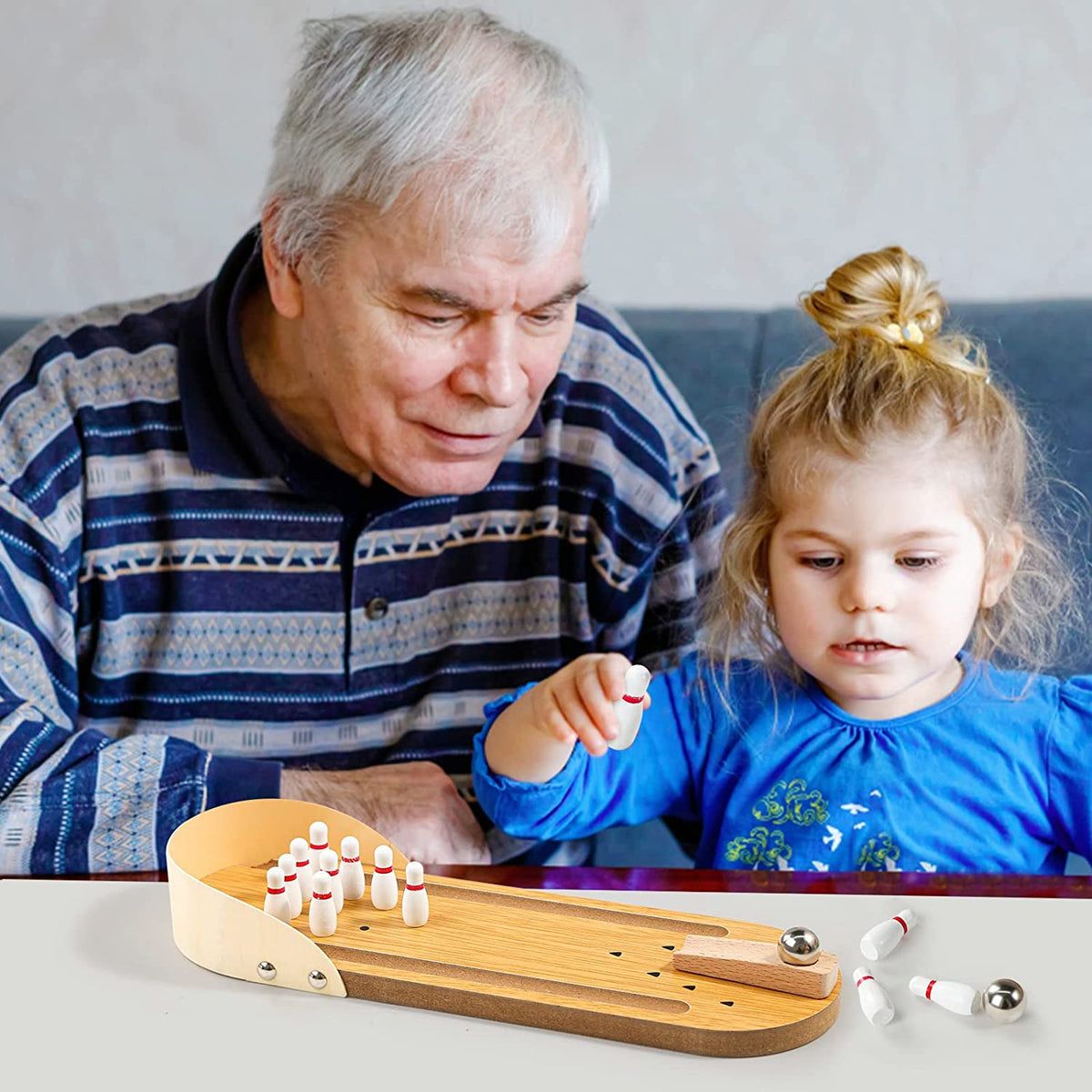 Woods™ | Mini Wooden Bowling Game
