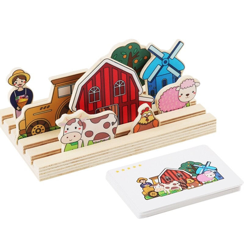 Woods™ | Montessori 3D Matching Puzzle