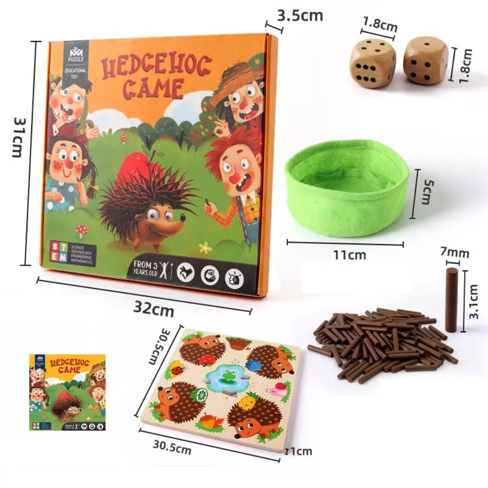 Woods™ | Hedgehog Maths Game – Roll, Count & Add