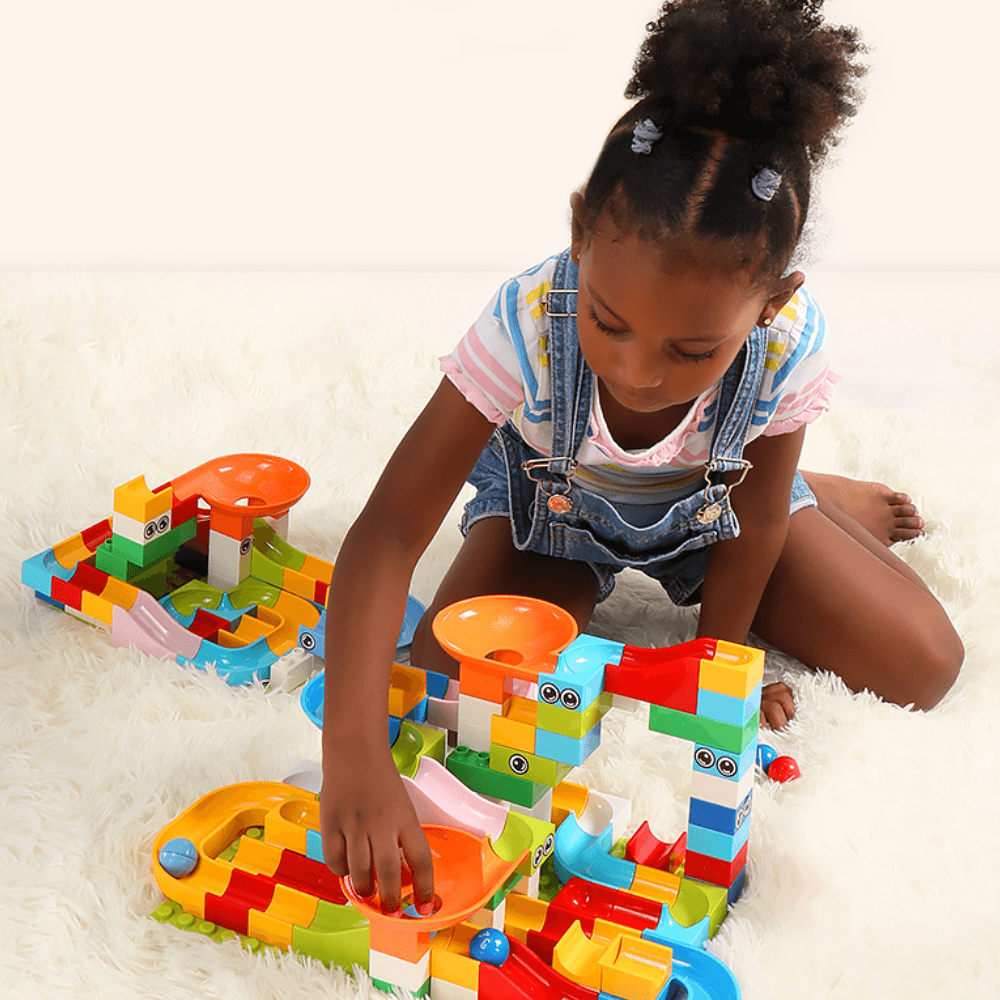 Montessori Playblox Puzzle Set - Marble Run