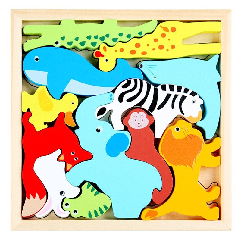 Woods™ | Montessori Wooden Shape Puzzle