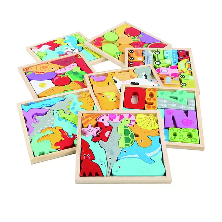 Woods™ | Montessori Wooden Shape Puzzle