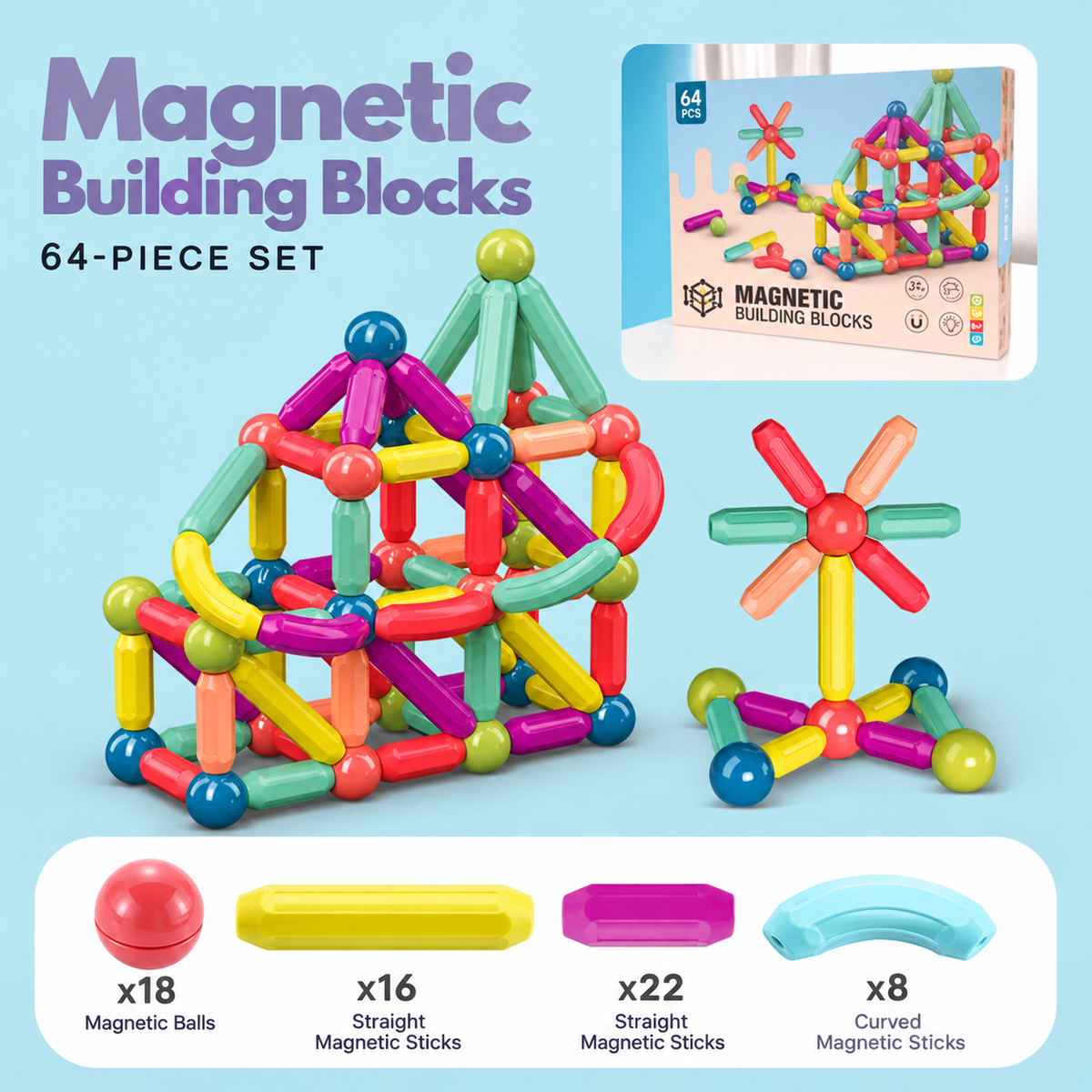 Magnetic Building Blocks - Stimulate Development
