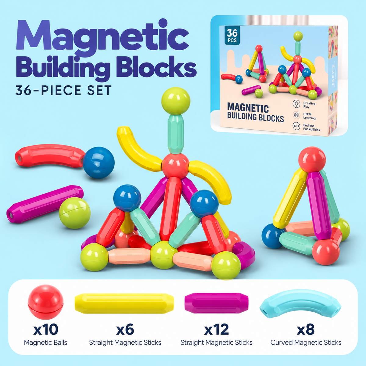 Magnetic Building Blocks - Stimulate Development
