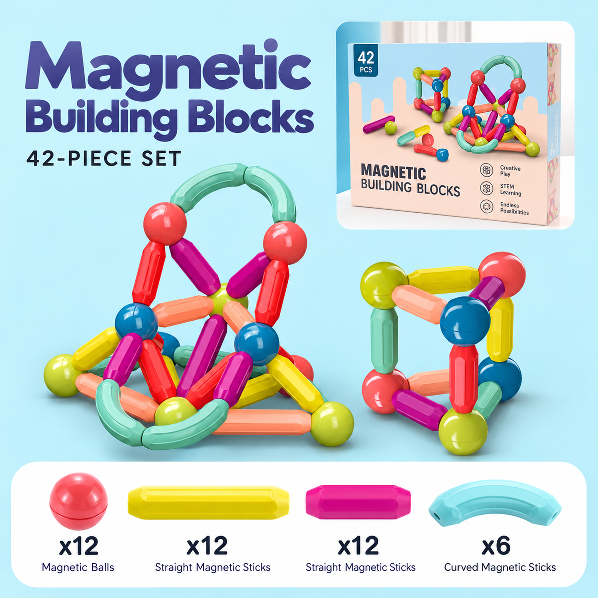 Magnetic Building Blocks - Stimulate Development