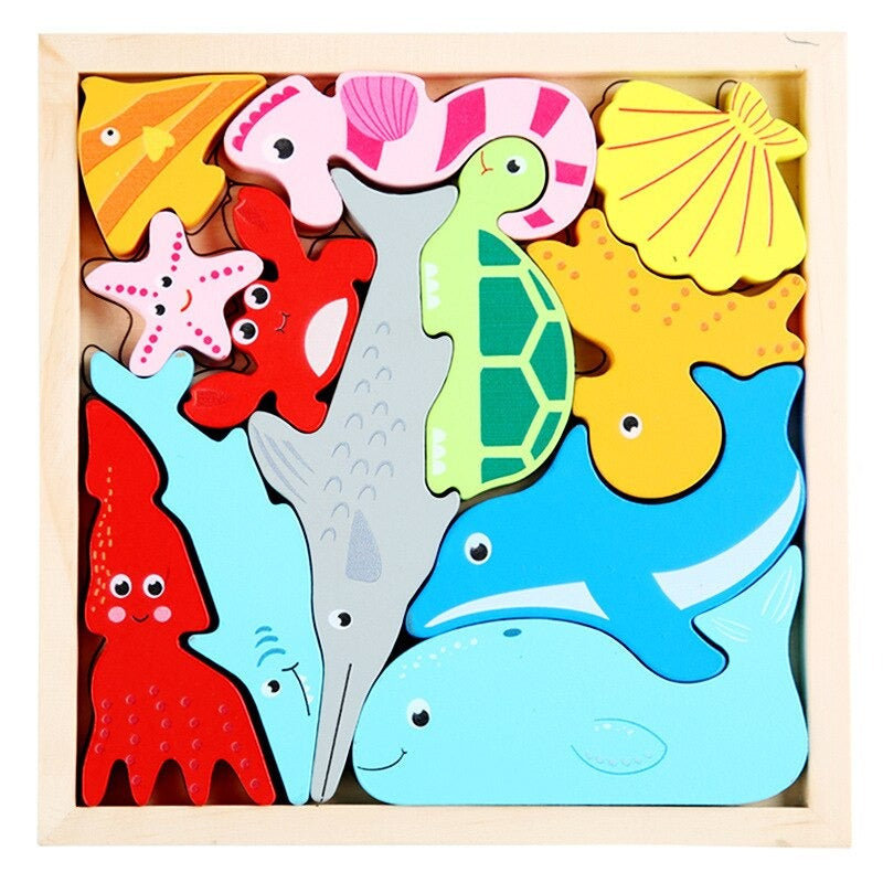 Woods™ | Montessori Wooden Shape Puzzle