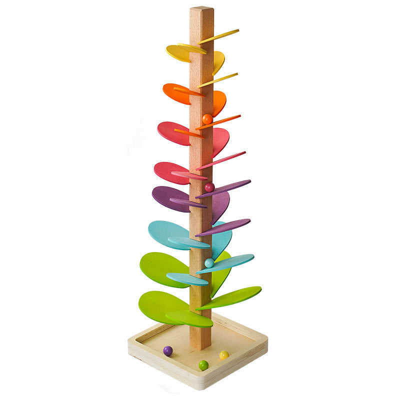Montessori Rainbow Marble Tree – Roll, Listen & Discover