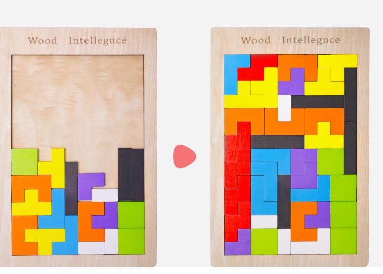 Woods™ | Montessori Block Puzzle – Fit, Build & Solve