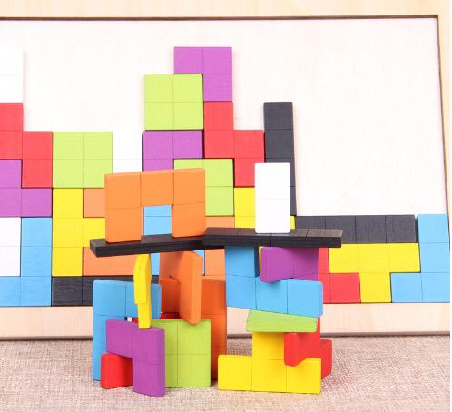 Woods™ | Montessori Block Puzzle – Fit, Build & Solve