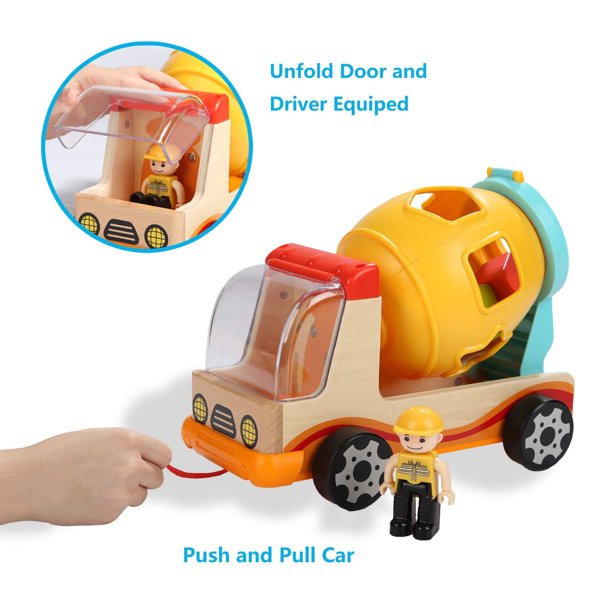 Woods™ | Wooden Shape Sorter Cement Mixer