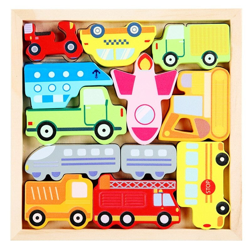 Woods™ | Montessori Wooden Shape Puzzle