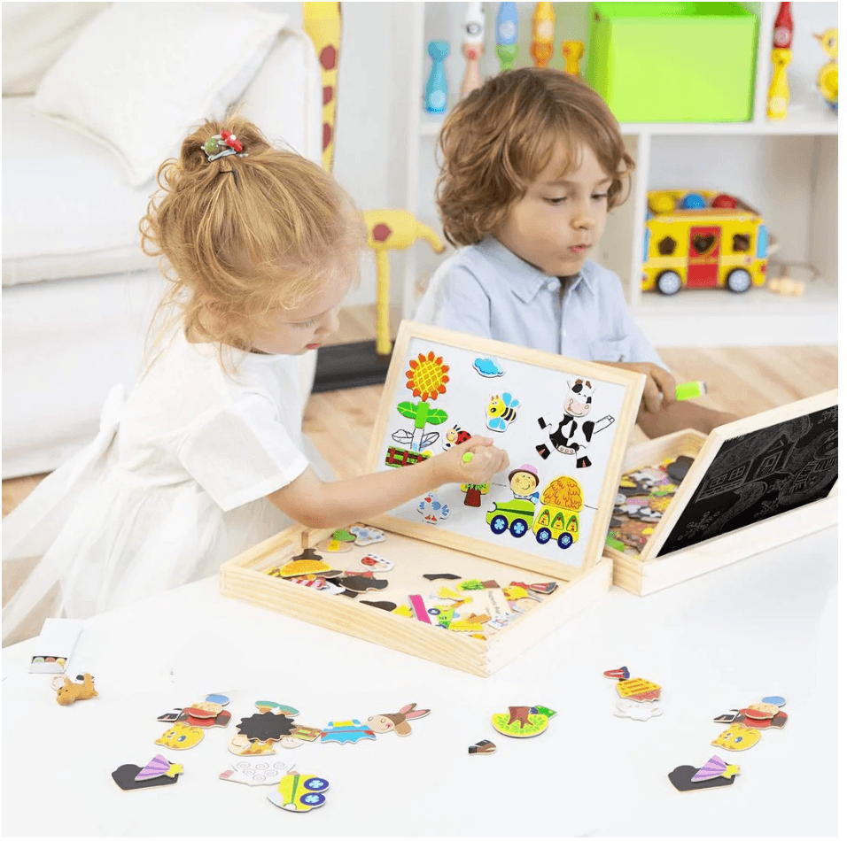 Montessori Double-Sided Drawing Board – Draw, Learn & Create