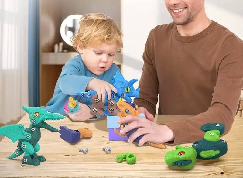 Montessori Dino - Build & Drill Set