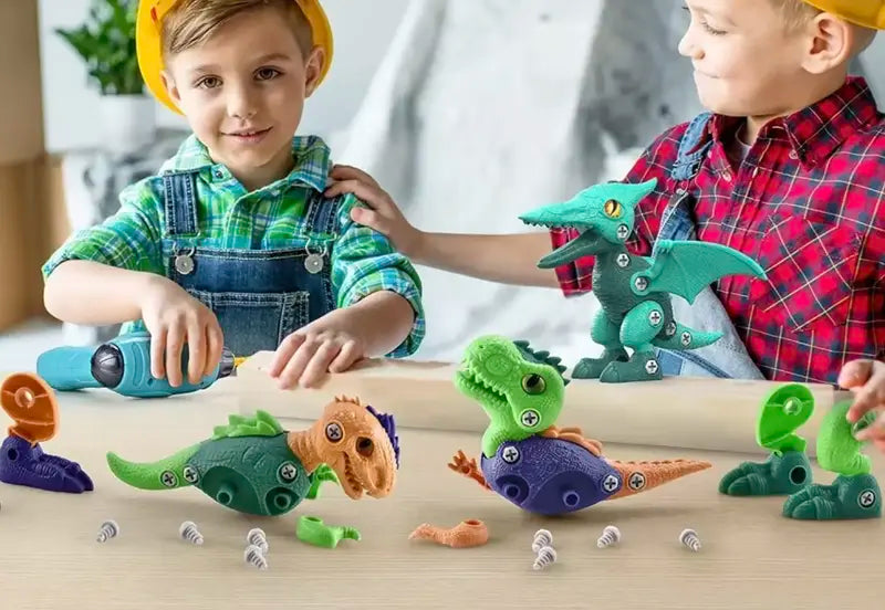 Montessori Dino - Build & Drill Set