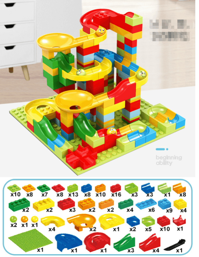 Montessori Playblox Puzzle Set - Marble Run