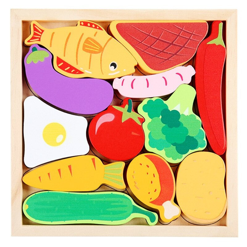 Woods™ | Montessori Wooden Shape Puzzle